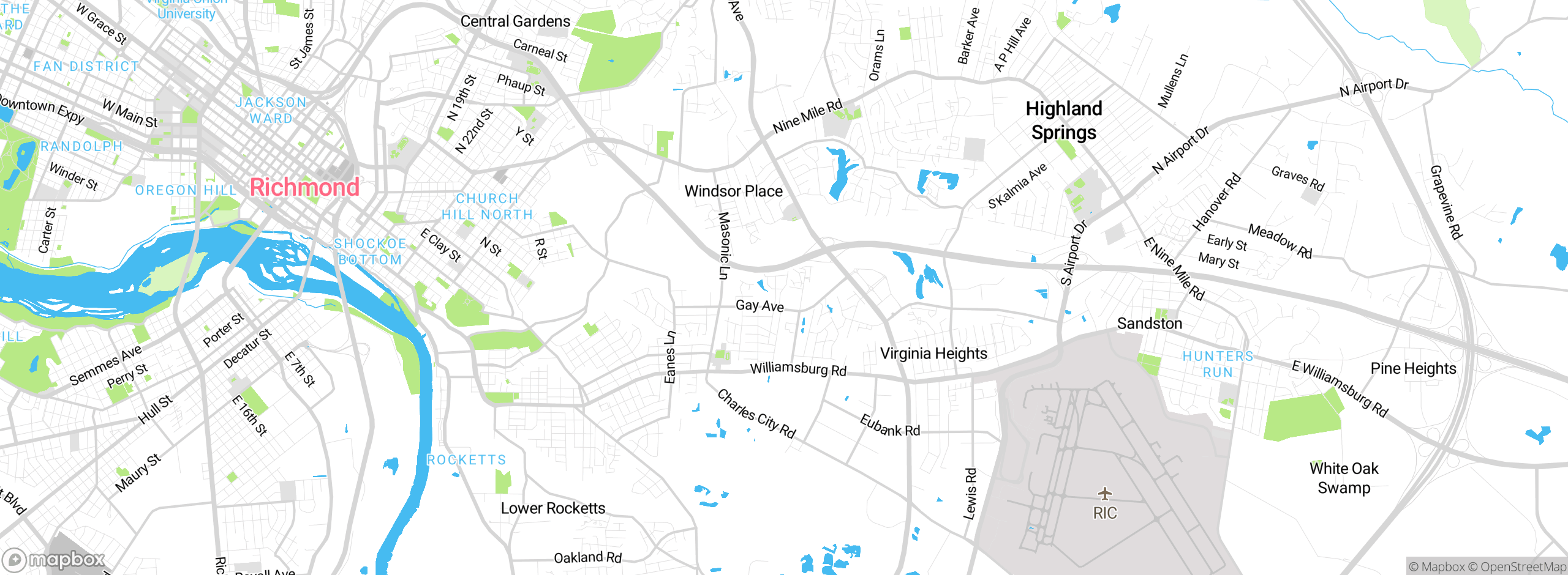 Map showing approximate location