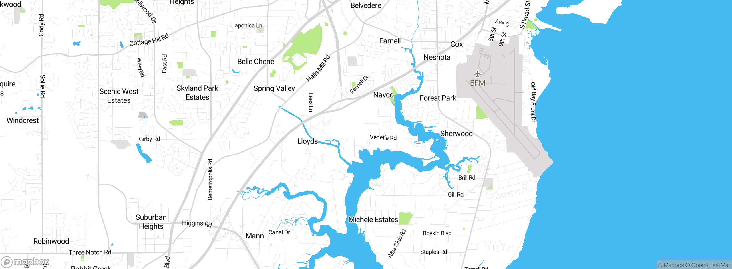 Map showing approximate location