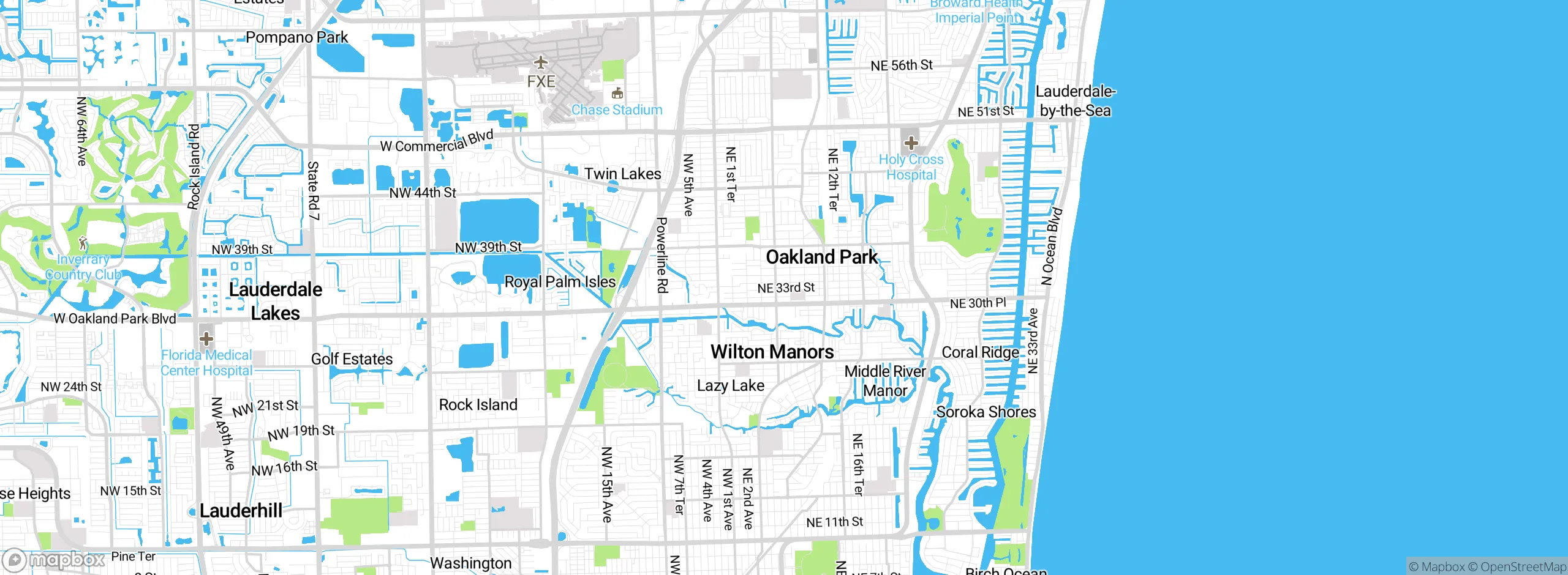 Map showing approximate location