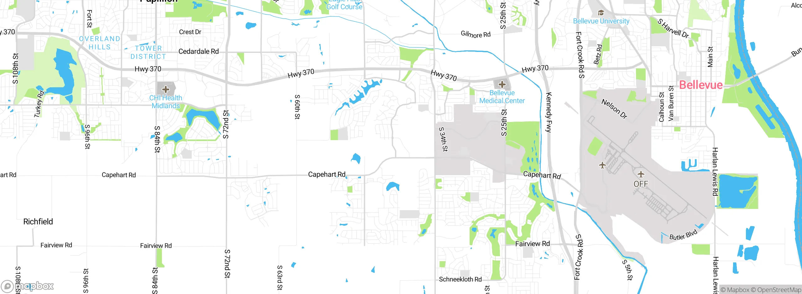 Map showing approximate location