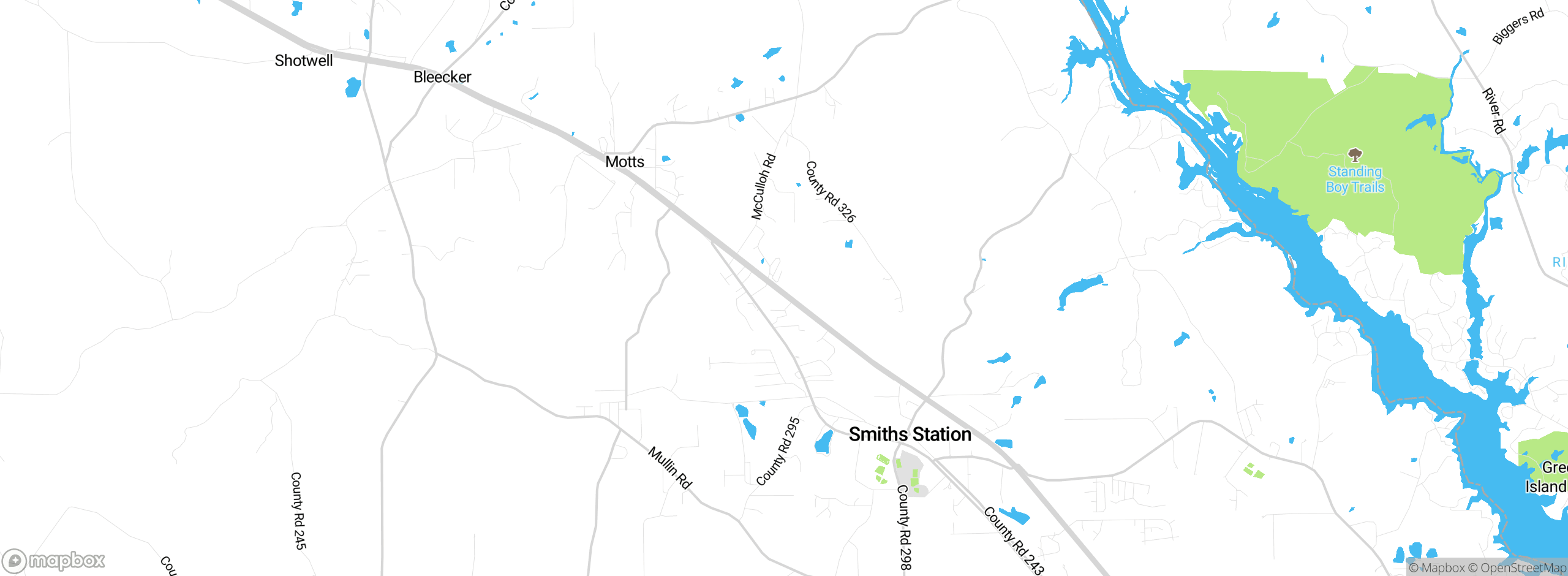 Map showing approximate location