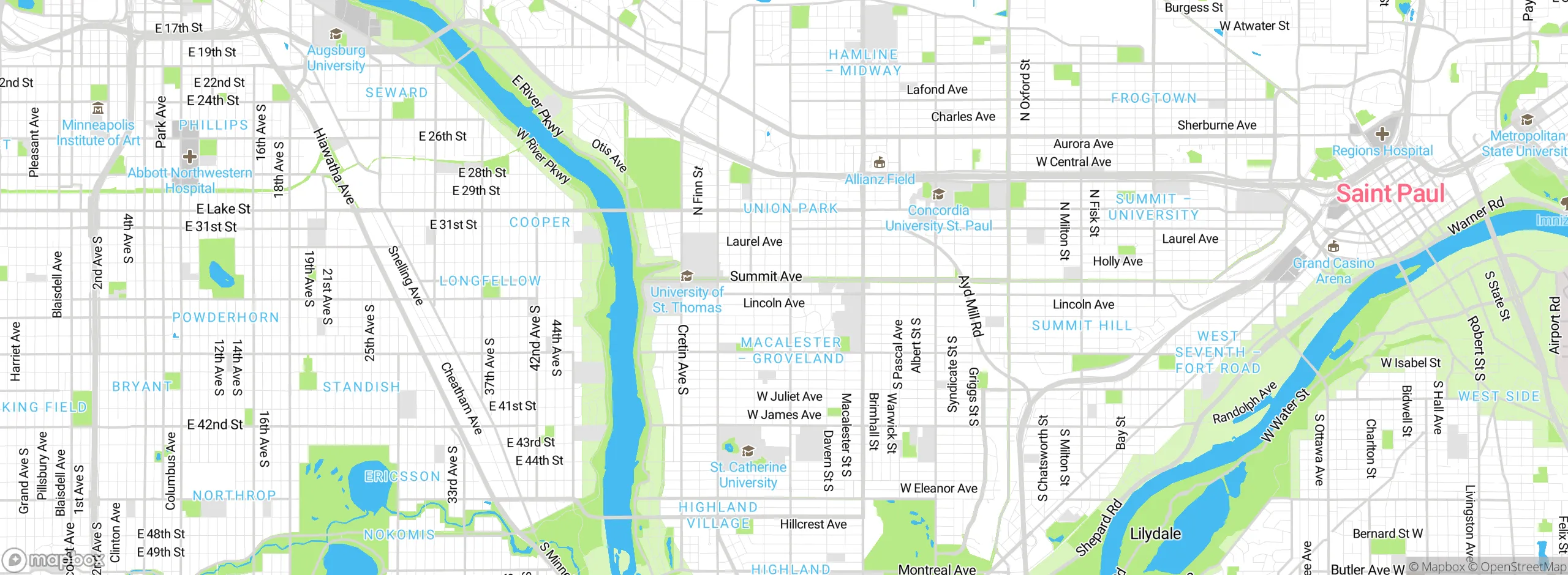 Map showing approximate location
