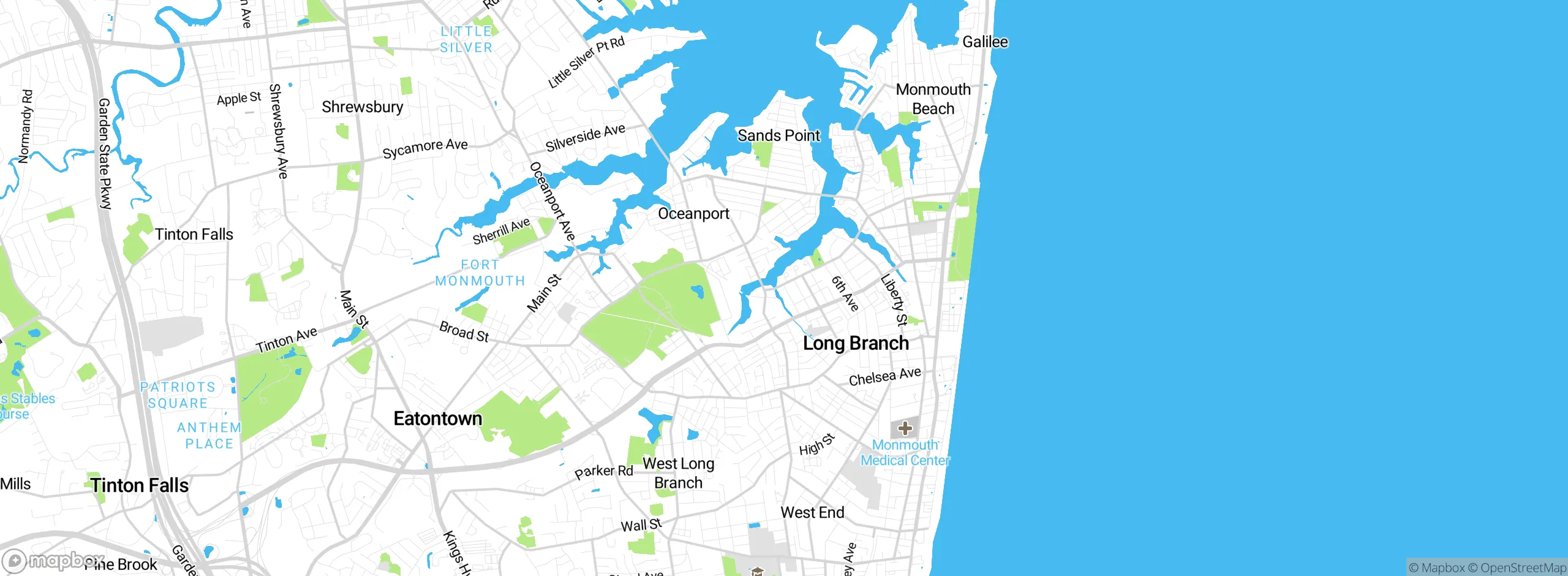 Map showing approximate location