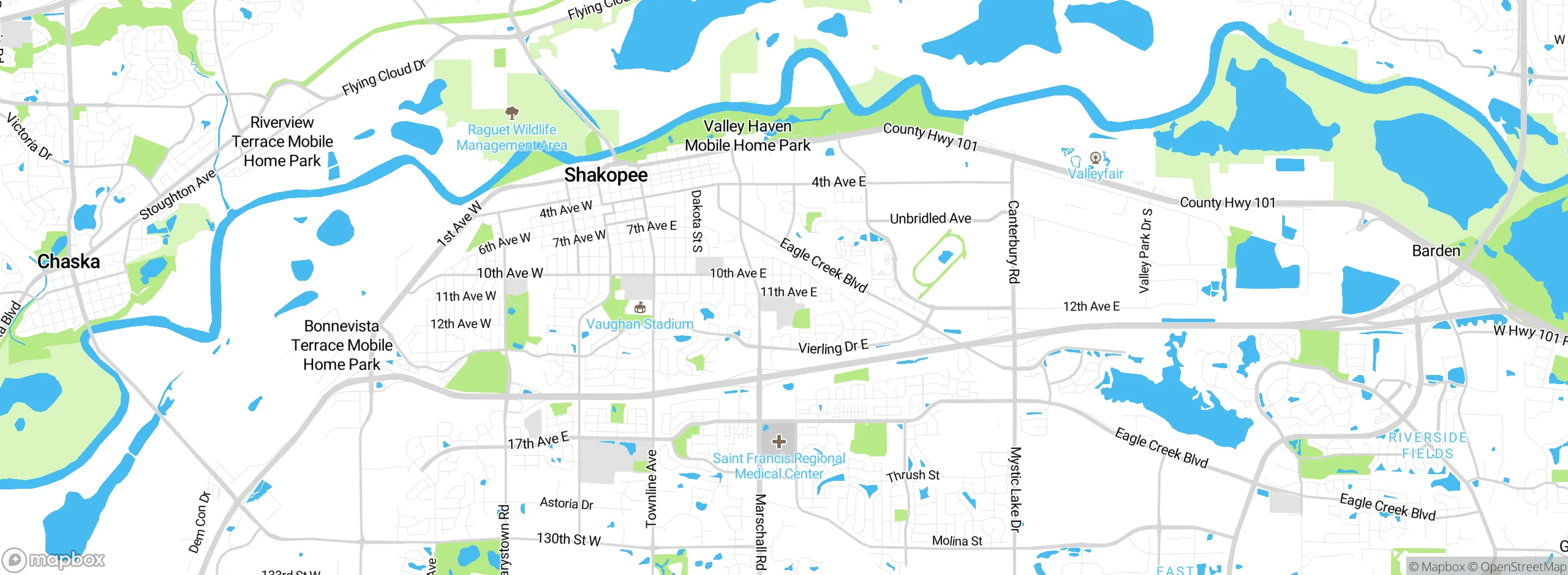Map showing approximate location