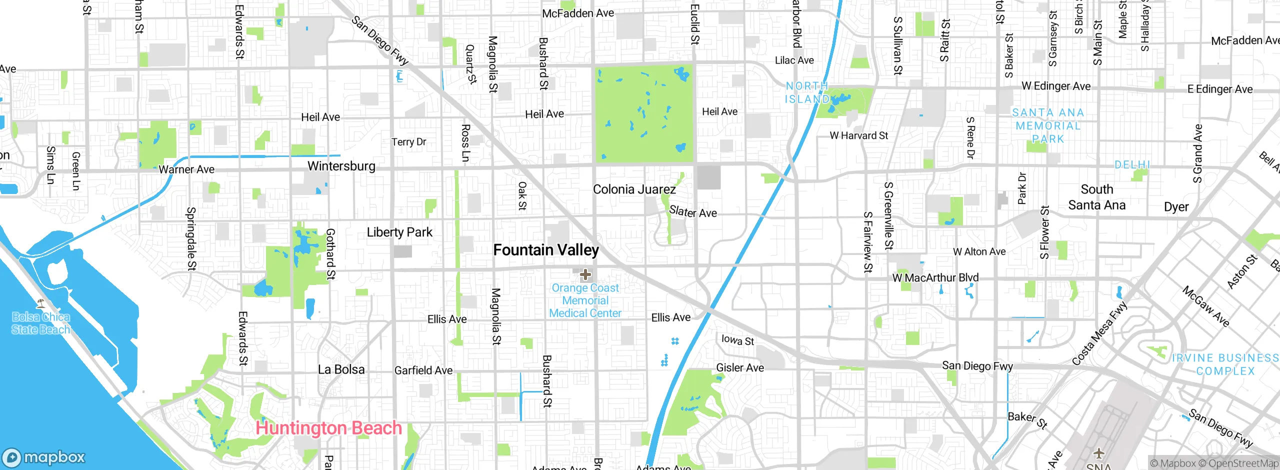 Map showing approximate location
