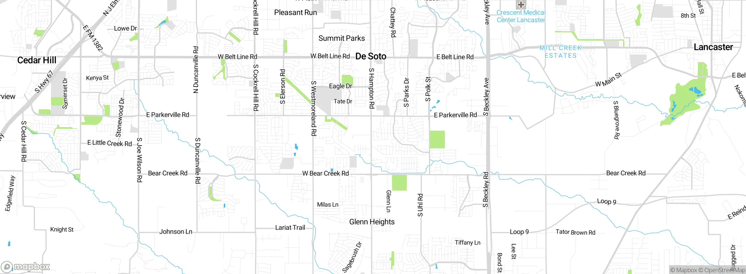 Map showing approximate location