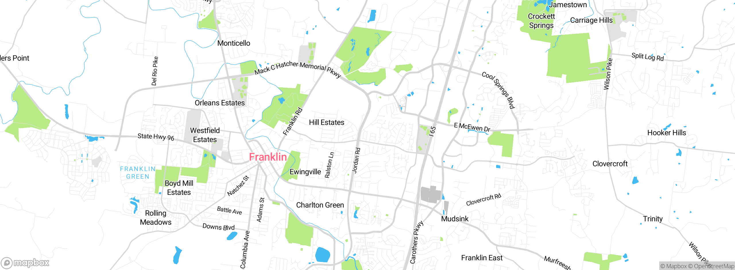 Map showing approximate location