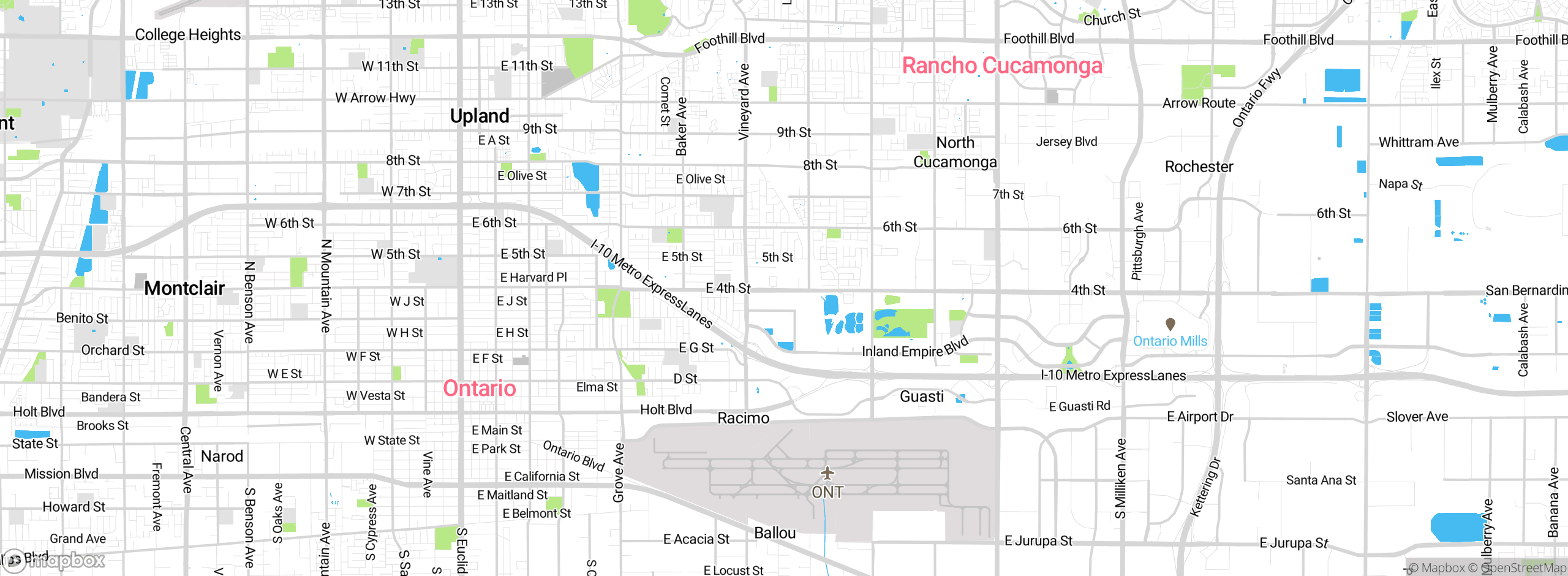 Map showing approximate location