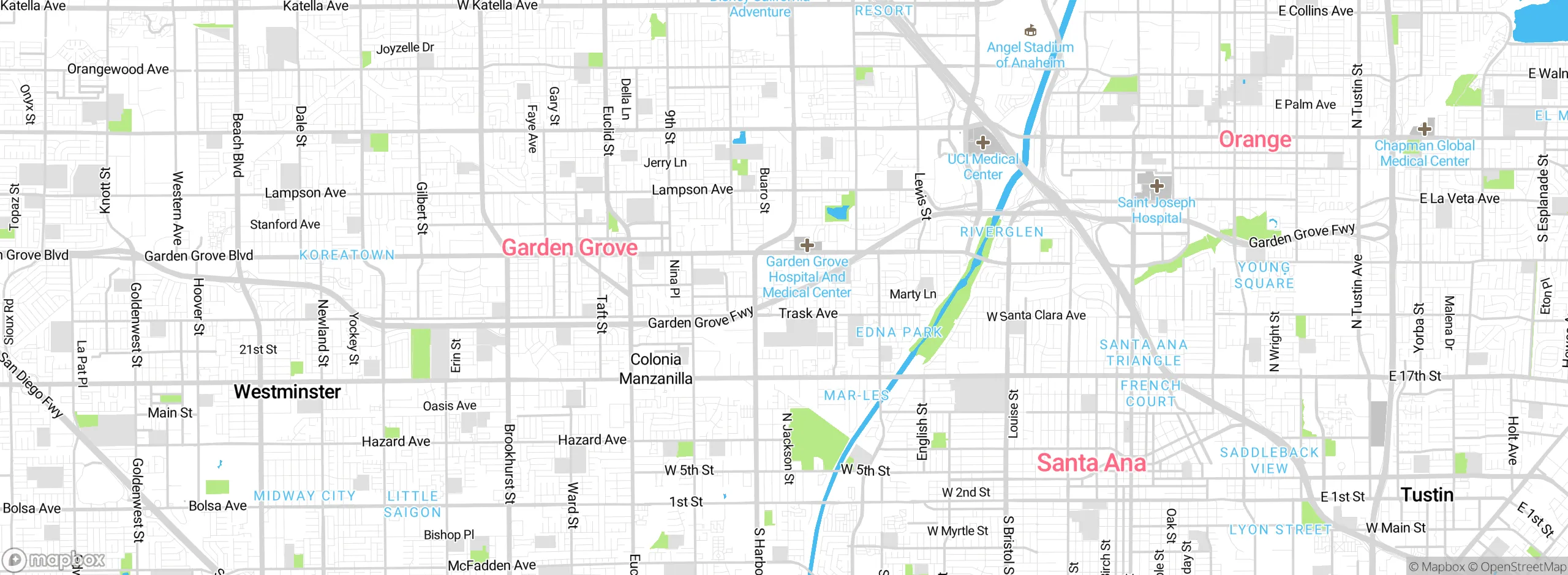 Map showing approximate location