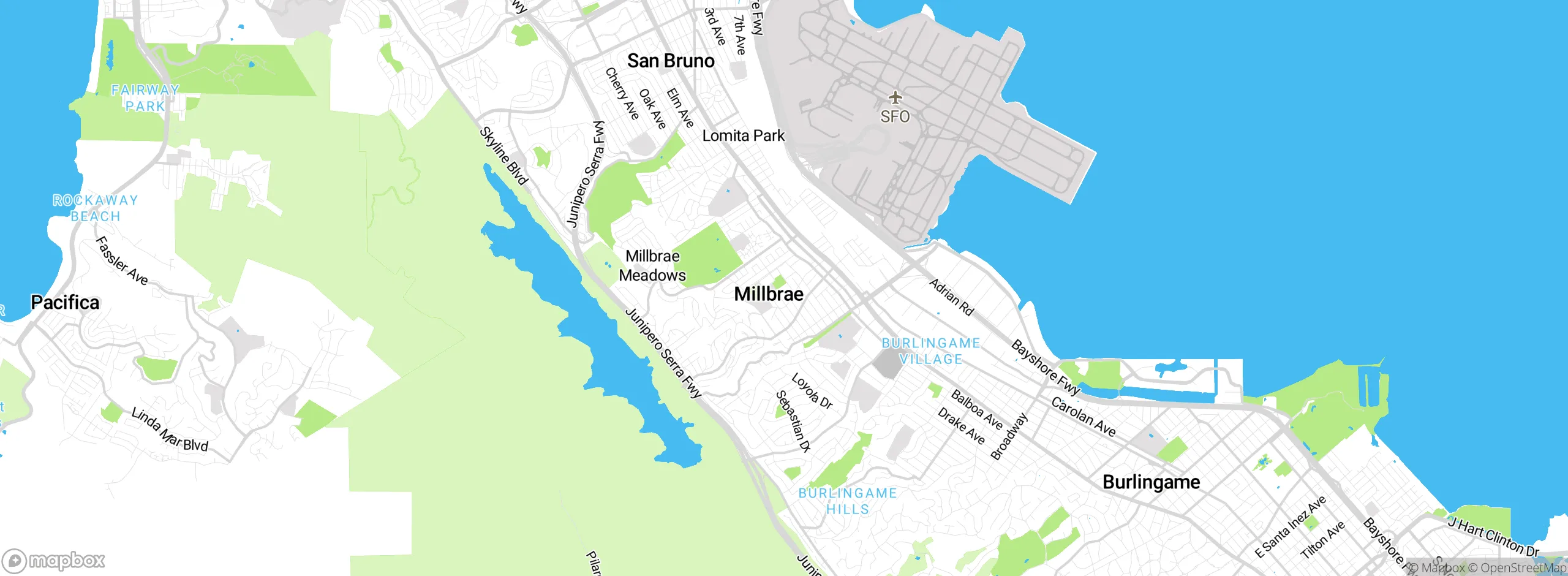 Map showing approximate location