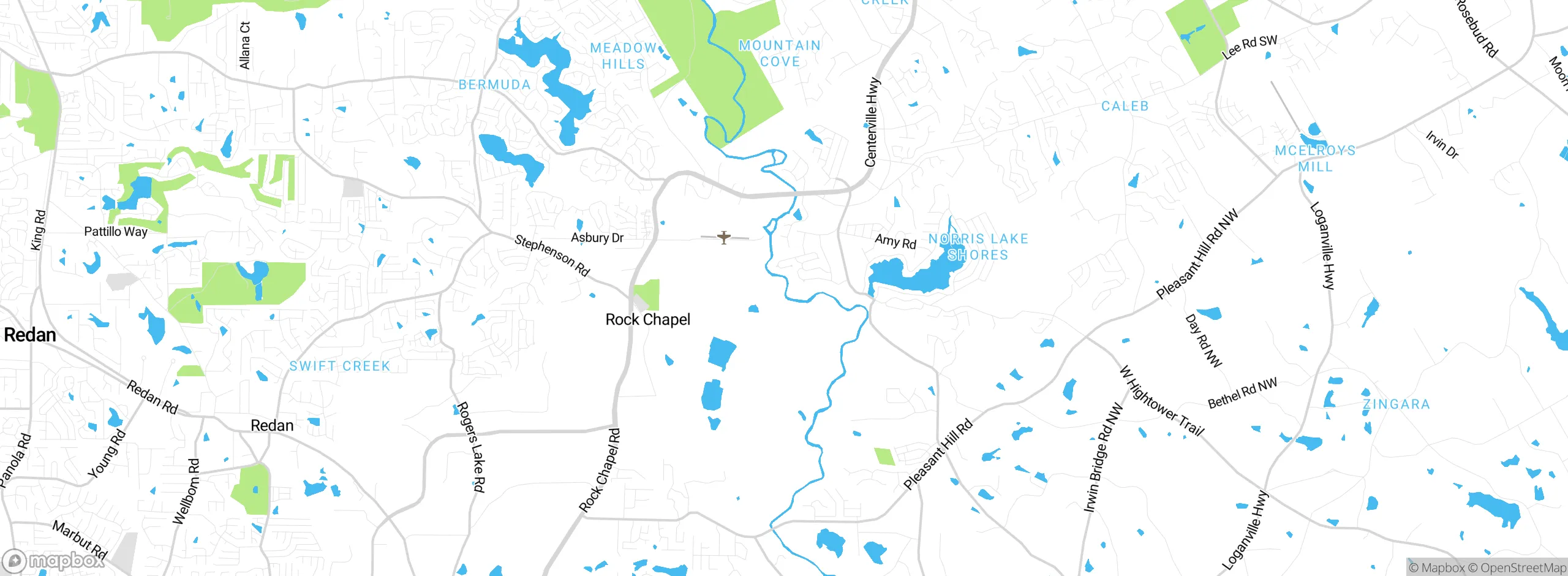 Map showing approximate location