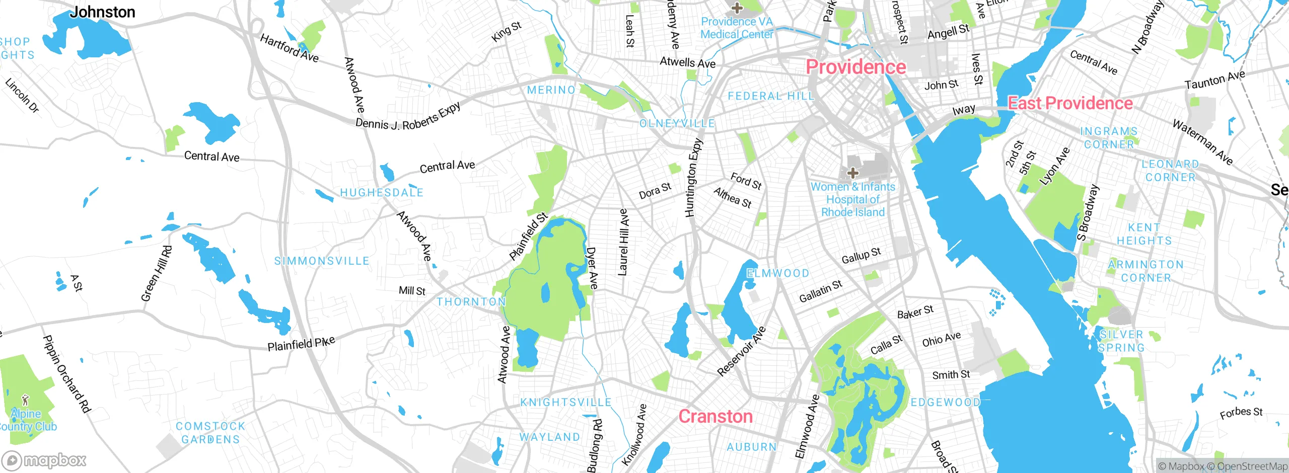 Map showing approximate location
