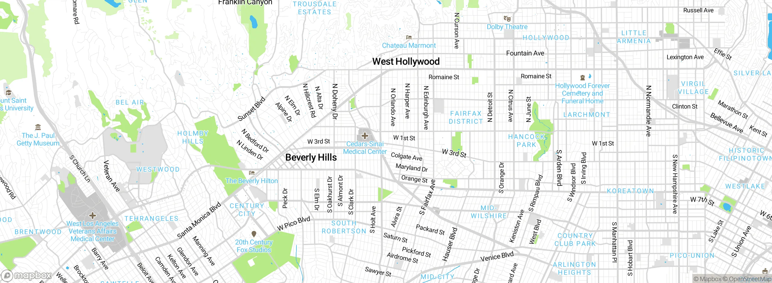 Map showing approximate location