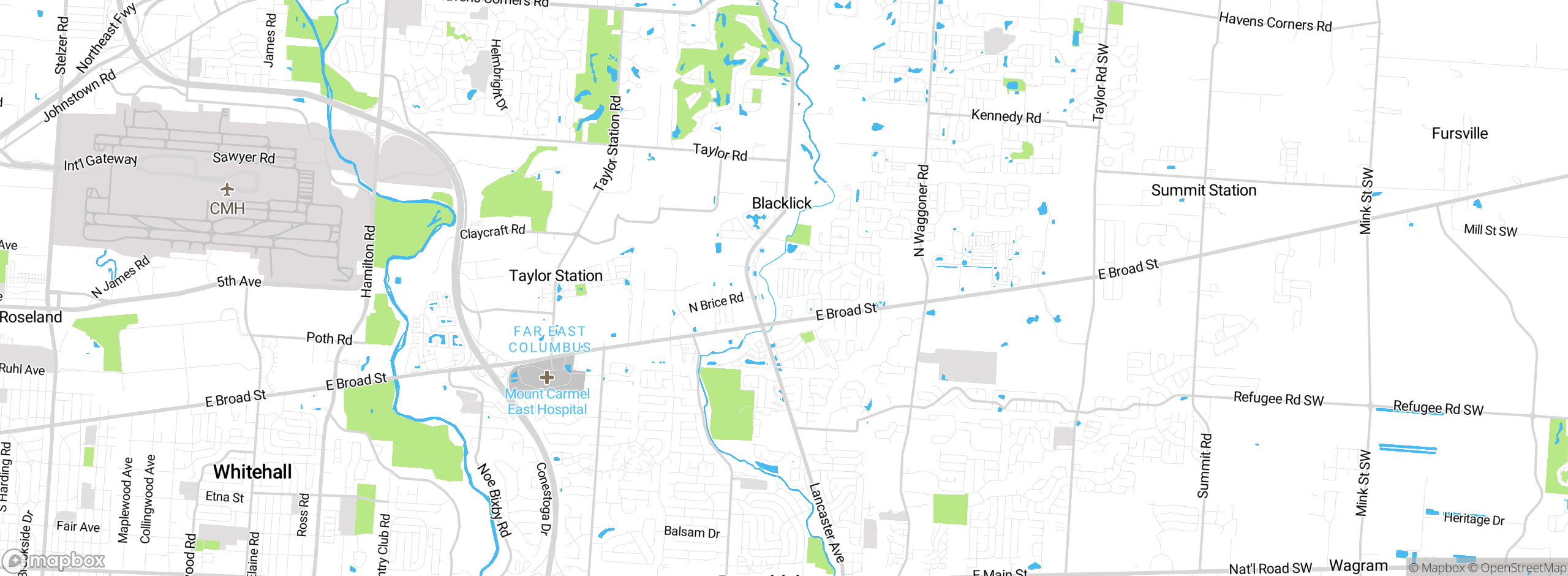 Map showing approximate location