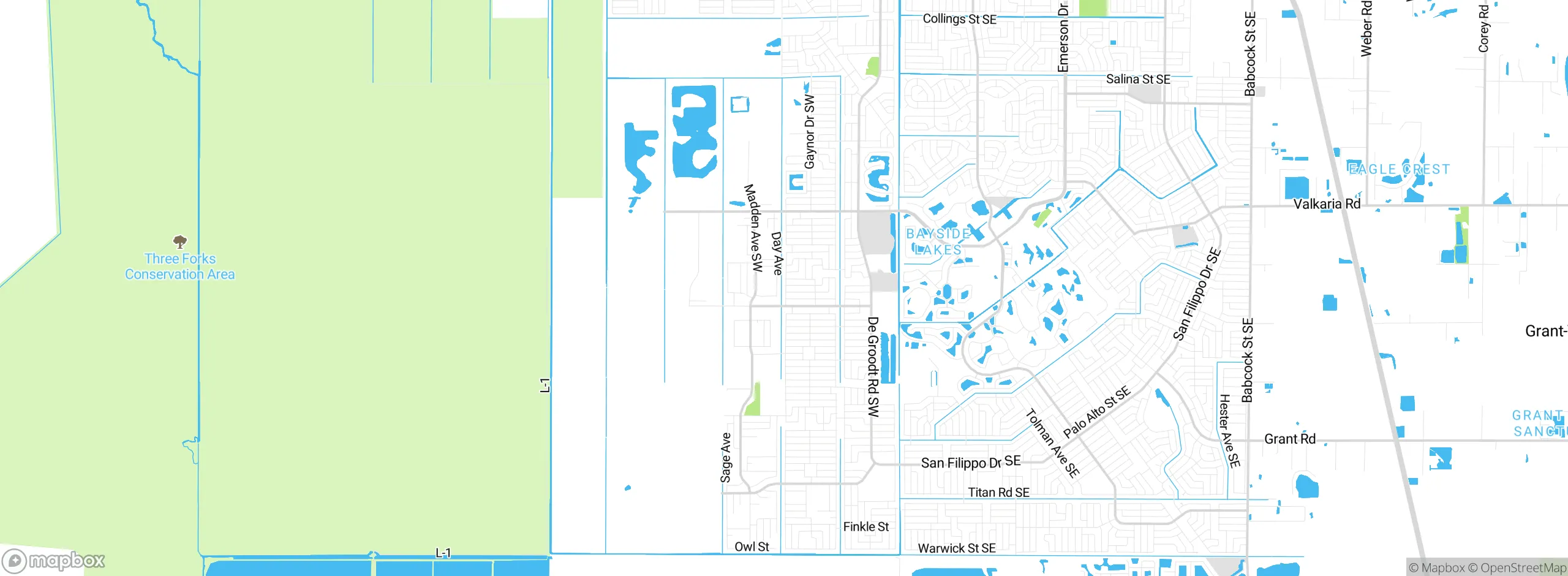 Map showing approximate location