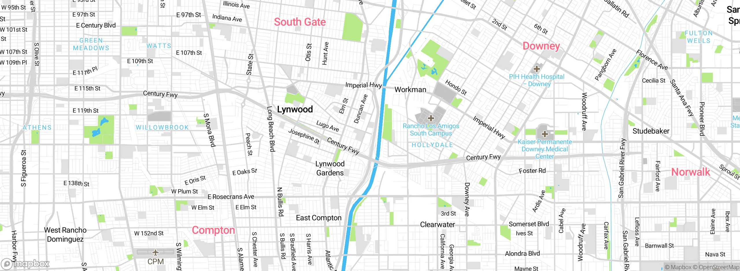 Map showing approximate location