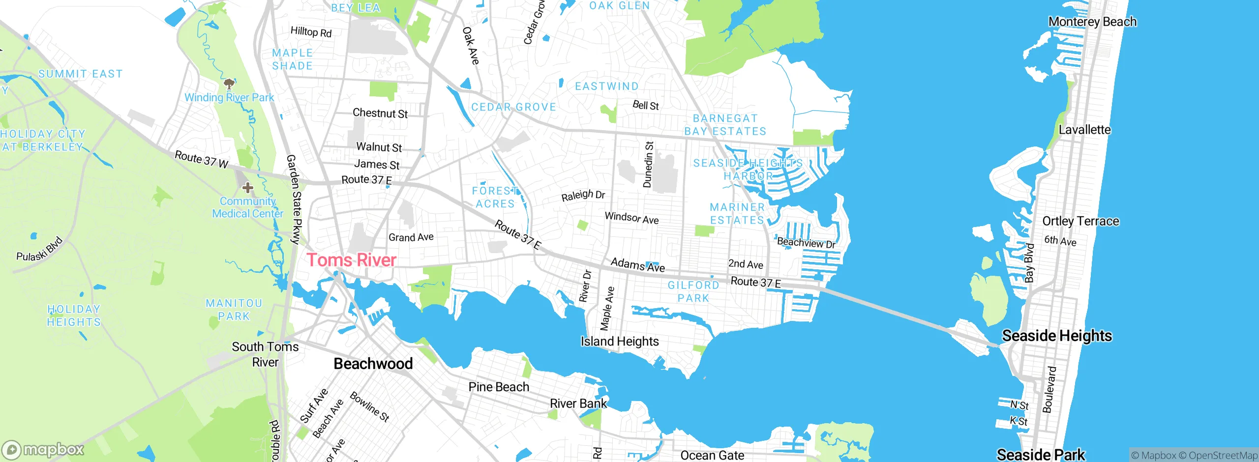 Map showing approximate location