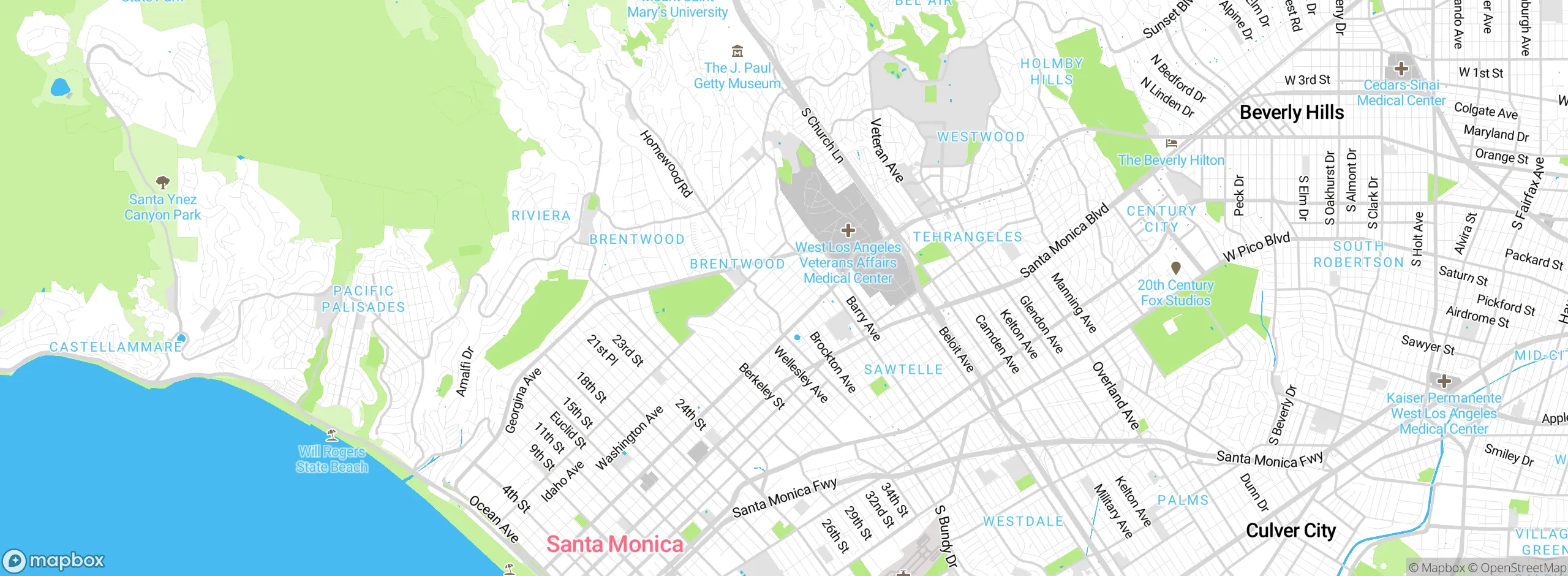Map showing approximate location