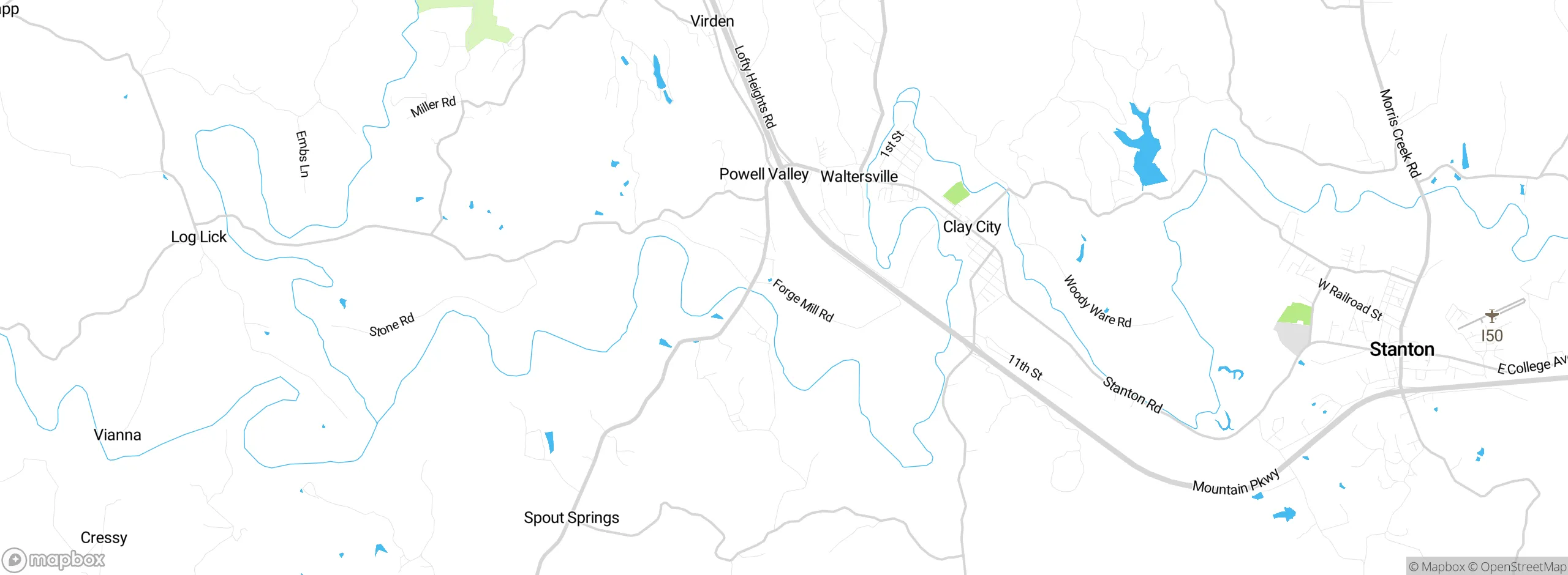 Map showing approximate location