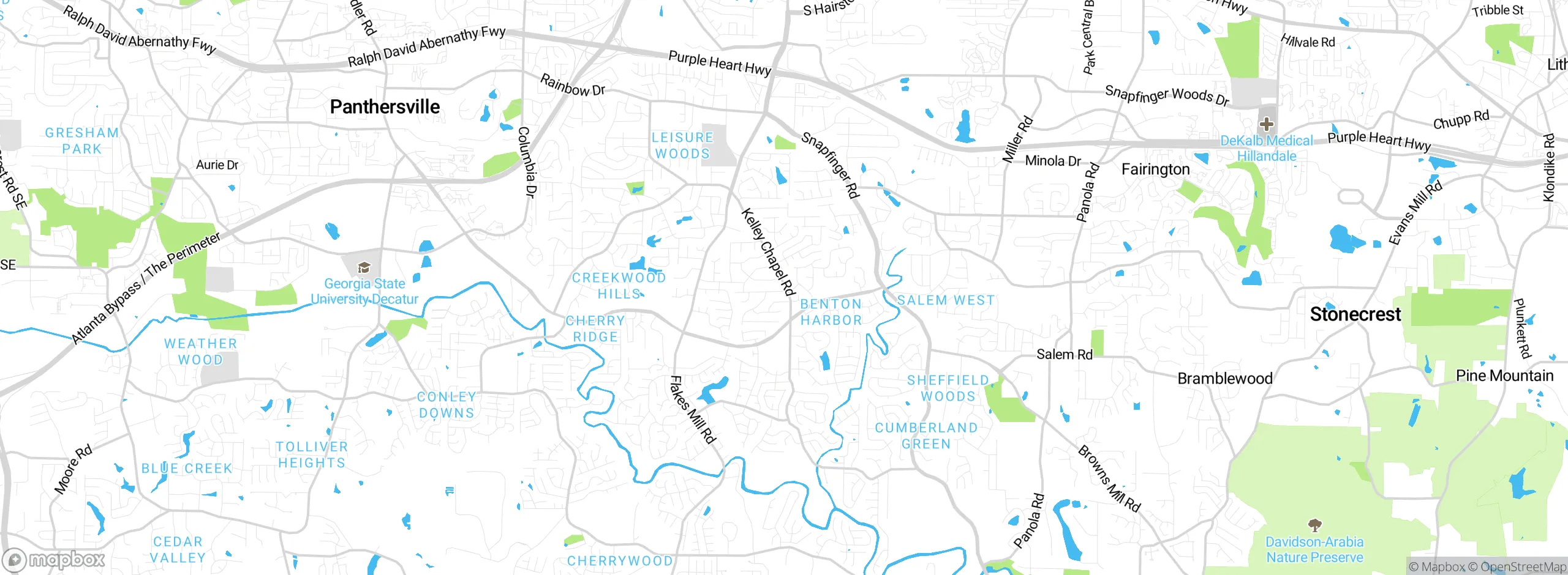 Map showing approximate location