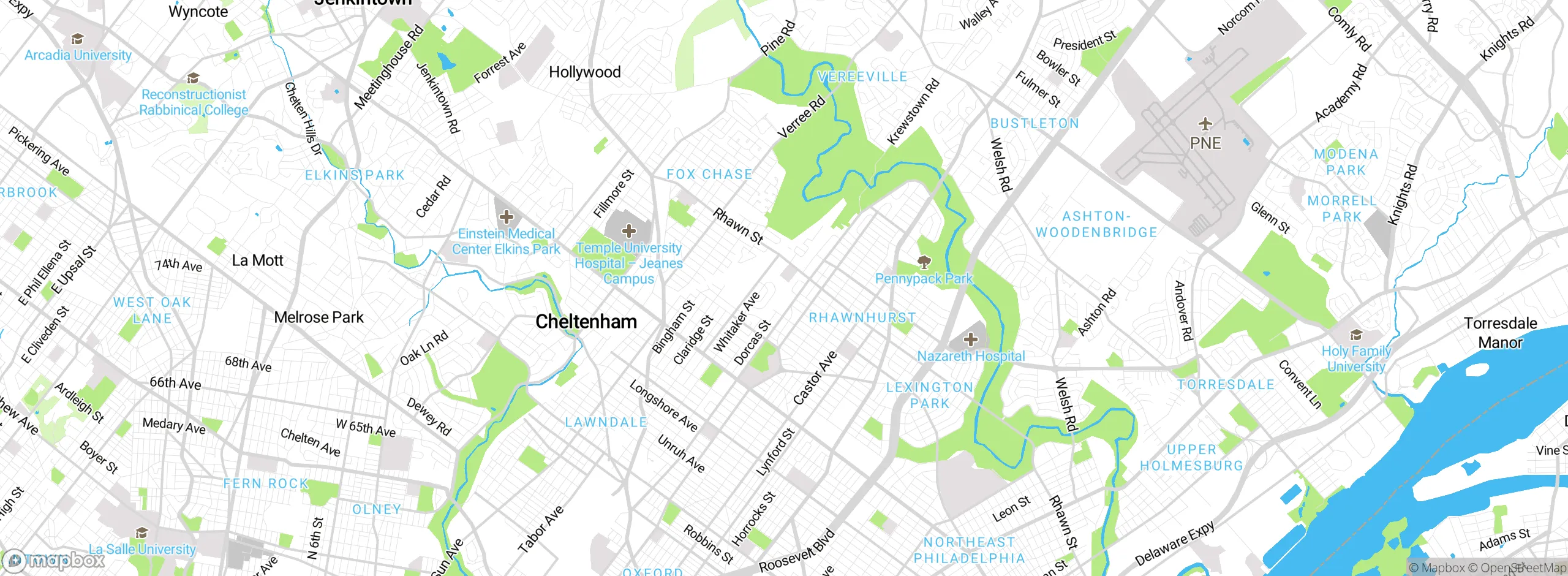 Map showing approximate location