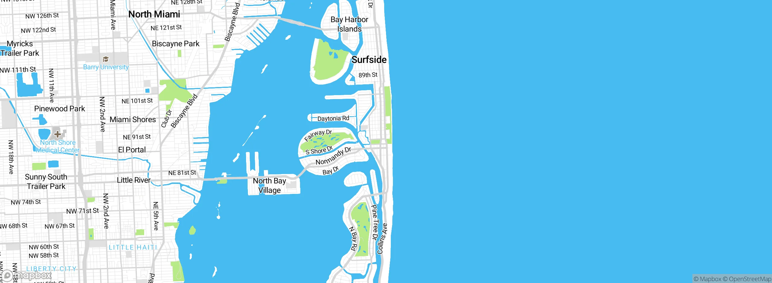 Map showing approximate location