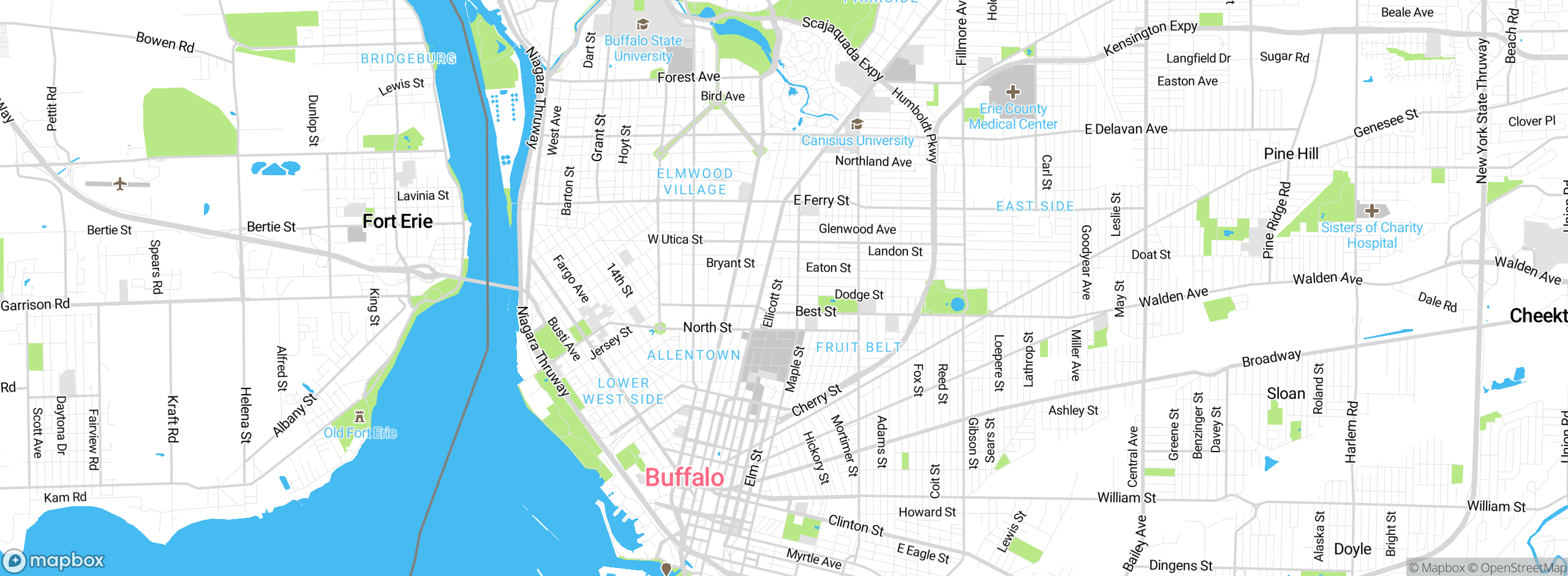 Map showing approximate location