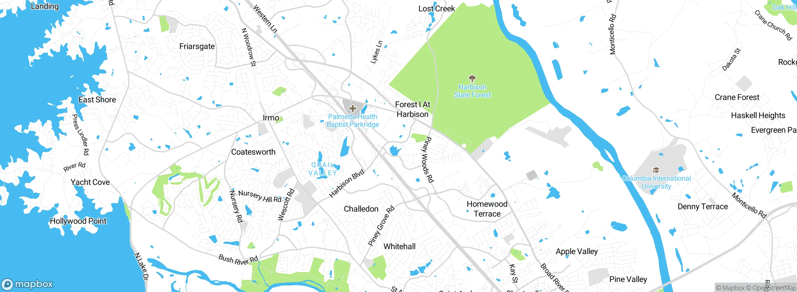 Map showing approximate location