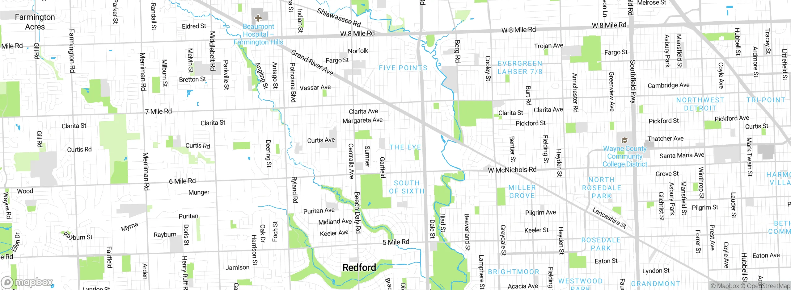 Map showing approximate location