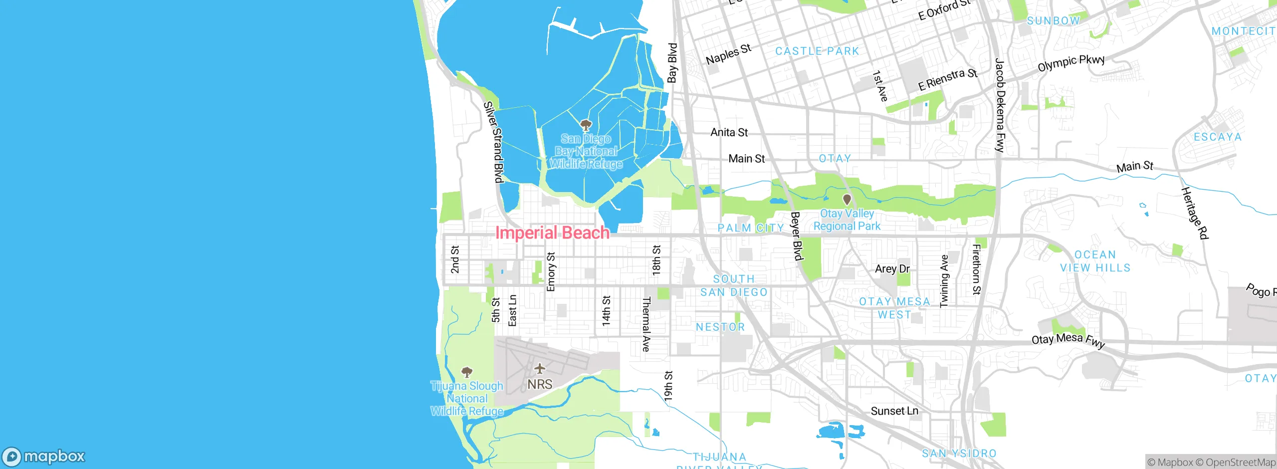 Map showing approximate location
