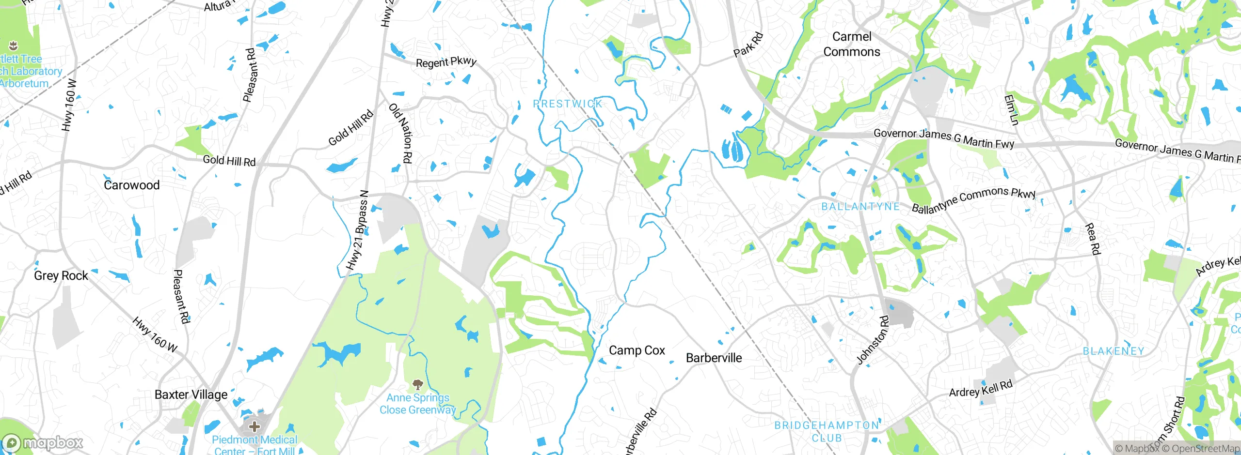 Map showing approximate location