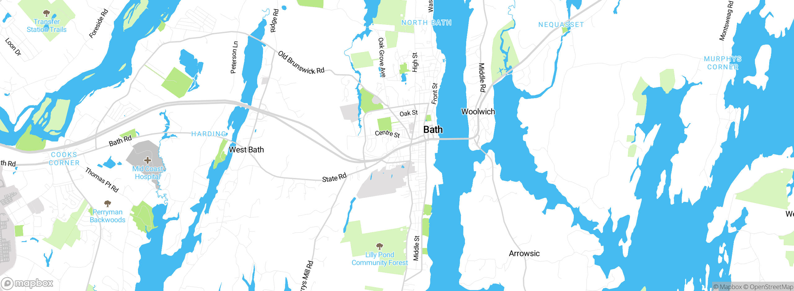 Map showing approximate location