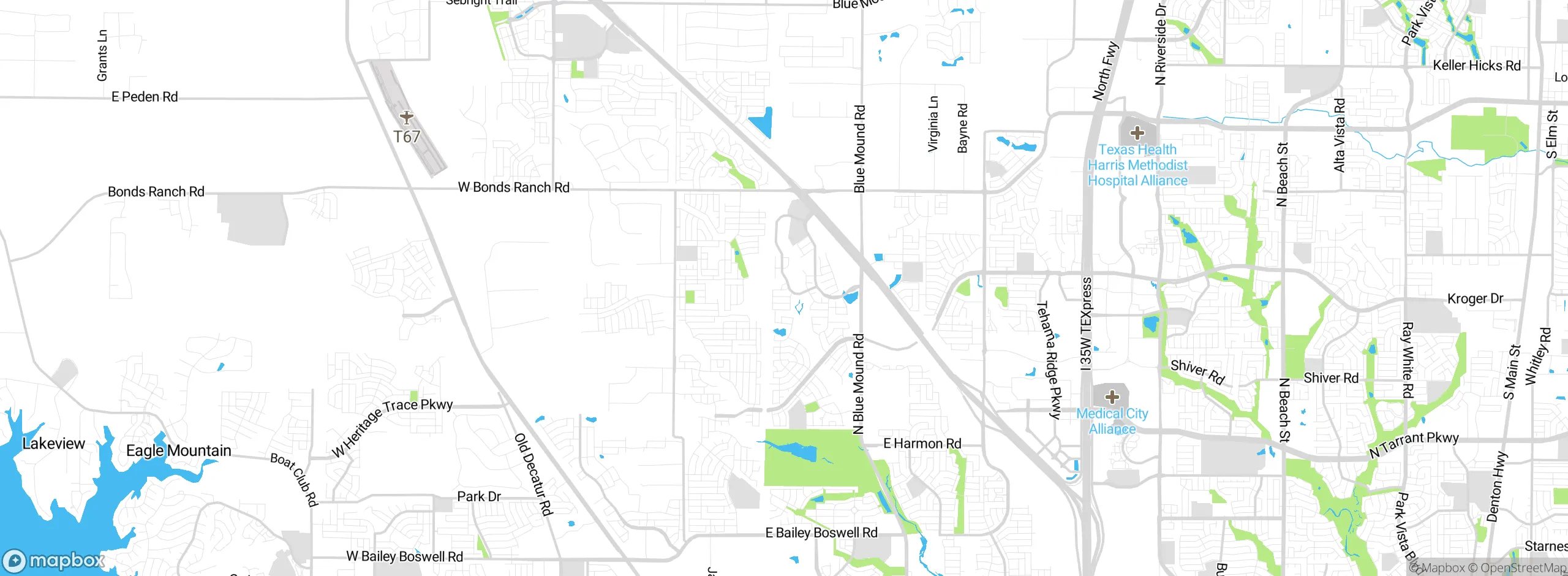 Map showing approximate location