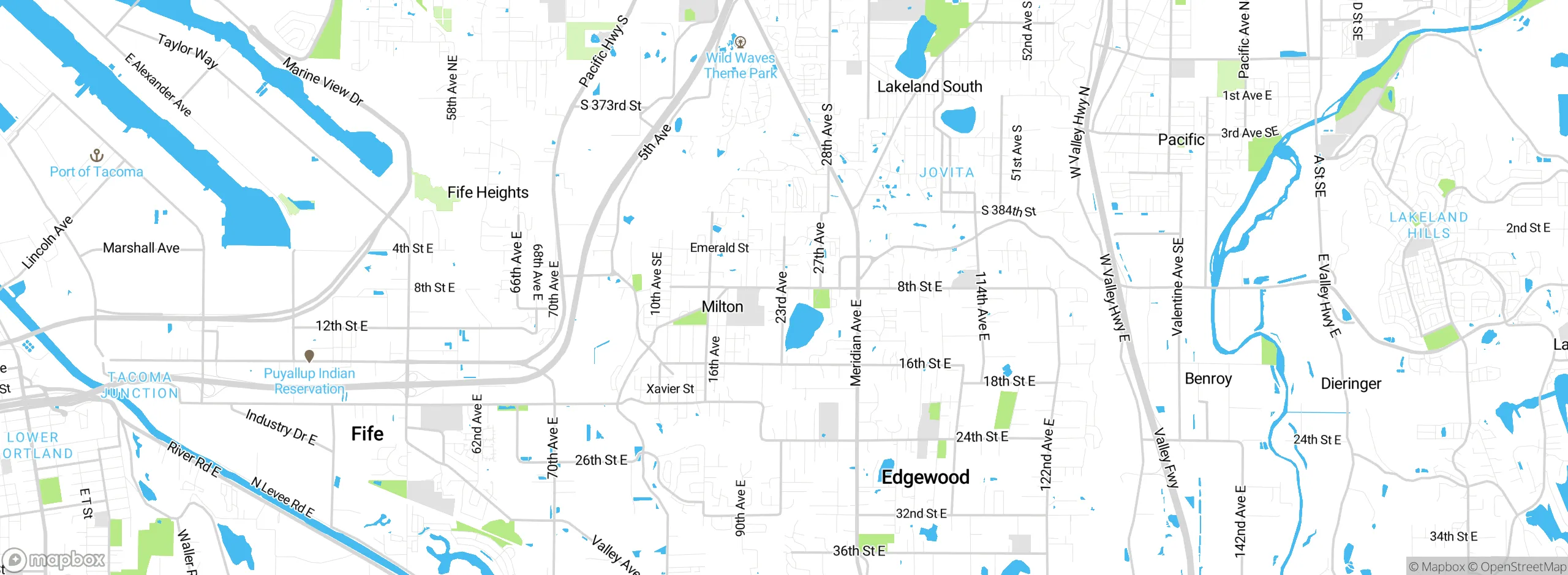 Map showing approximate location