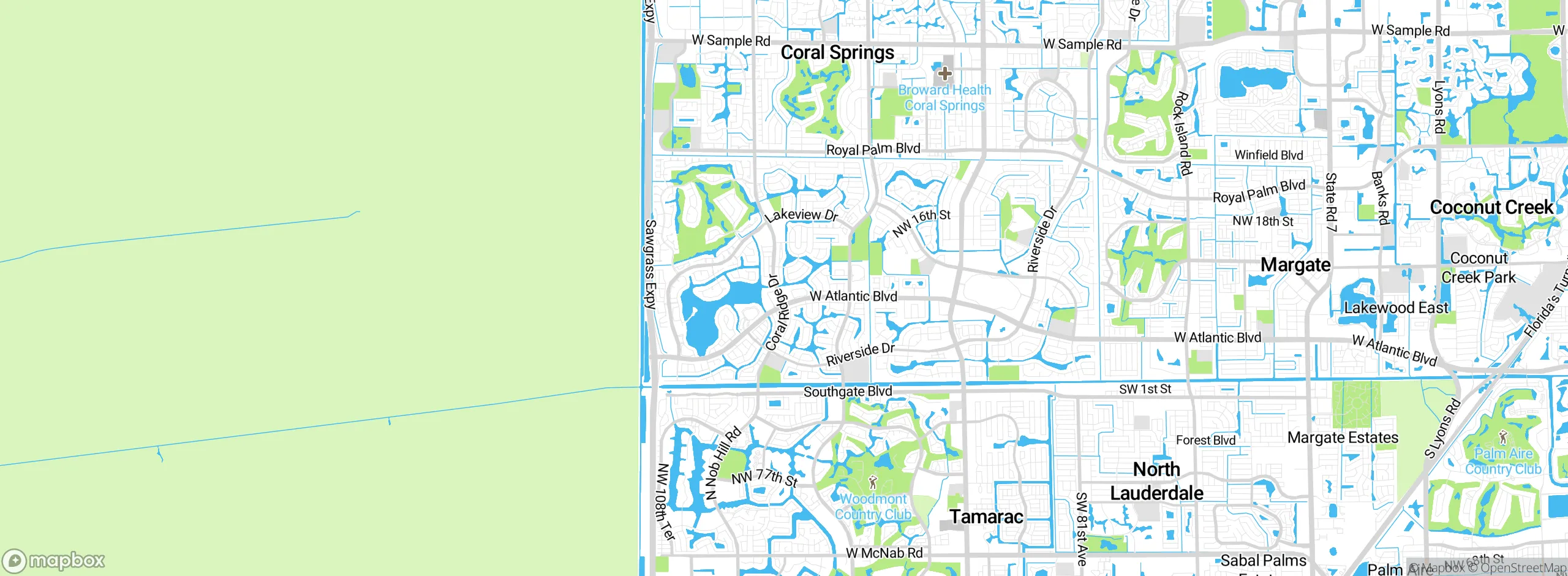 Map showing approximate location