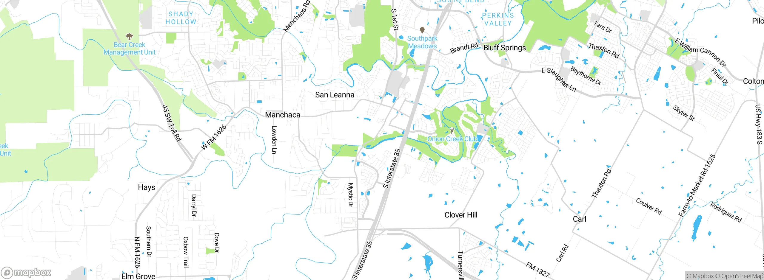 Map showing approximate location