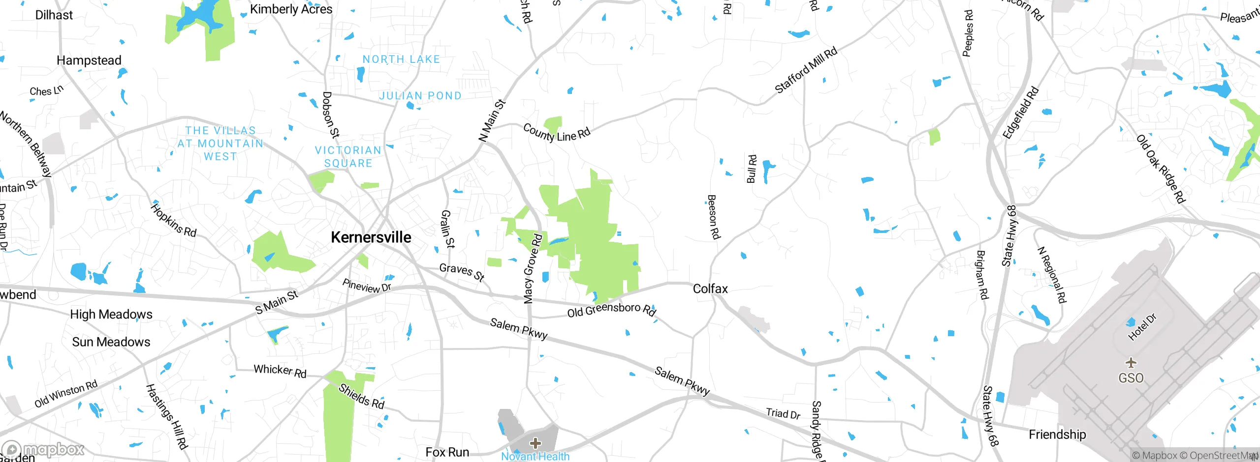 Map showing approximate location