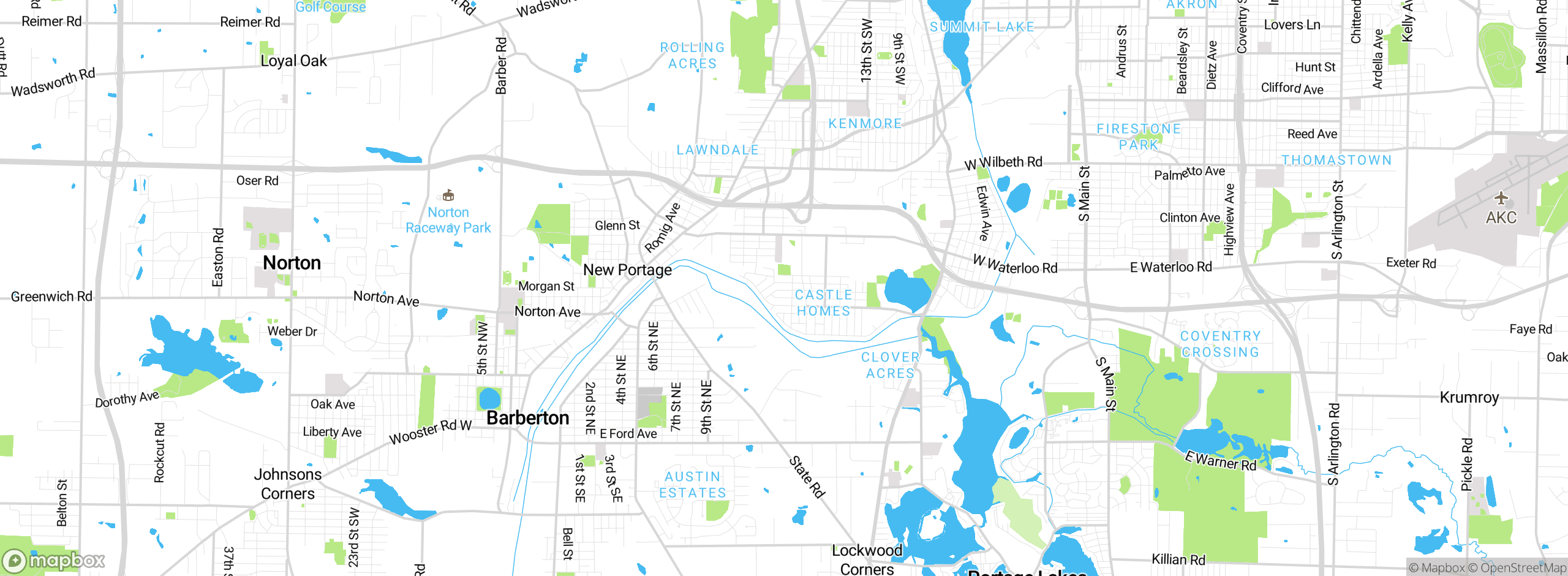 Map showing approximate location