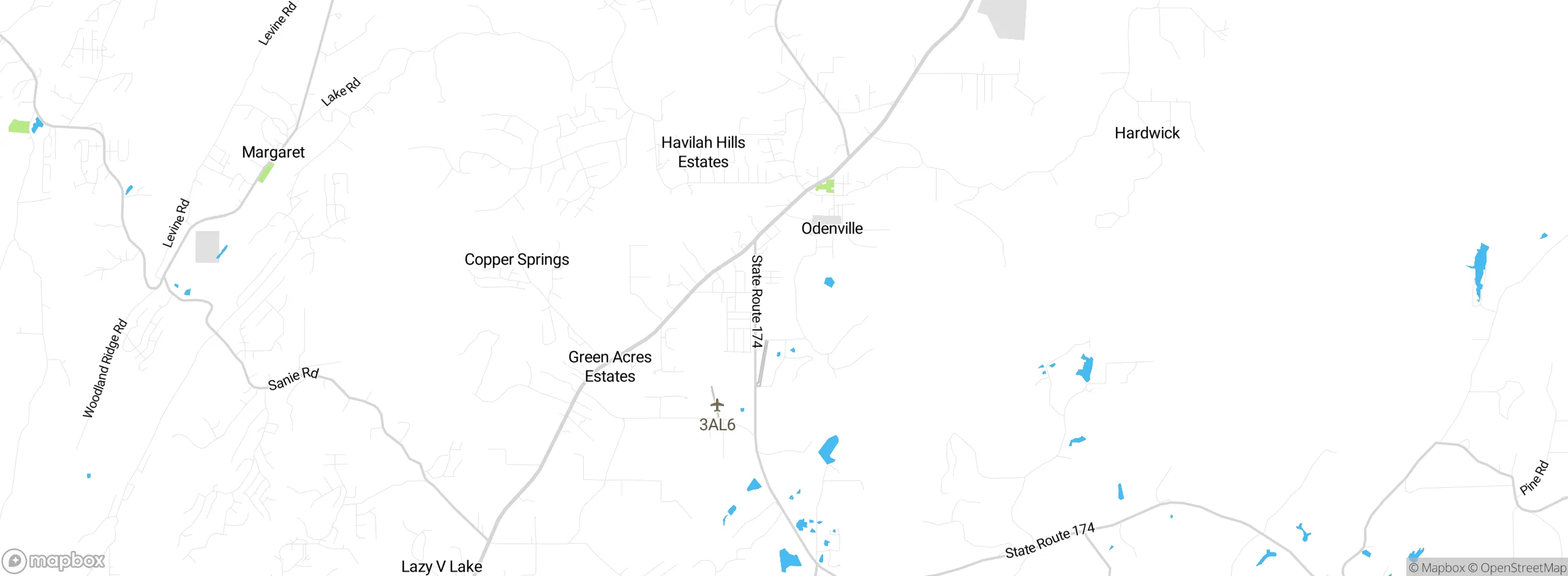 Map showing approximate location