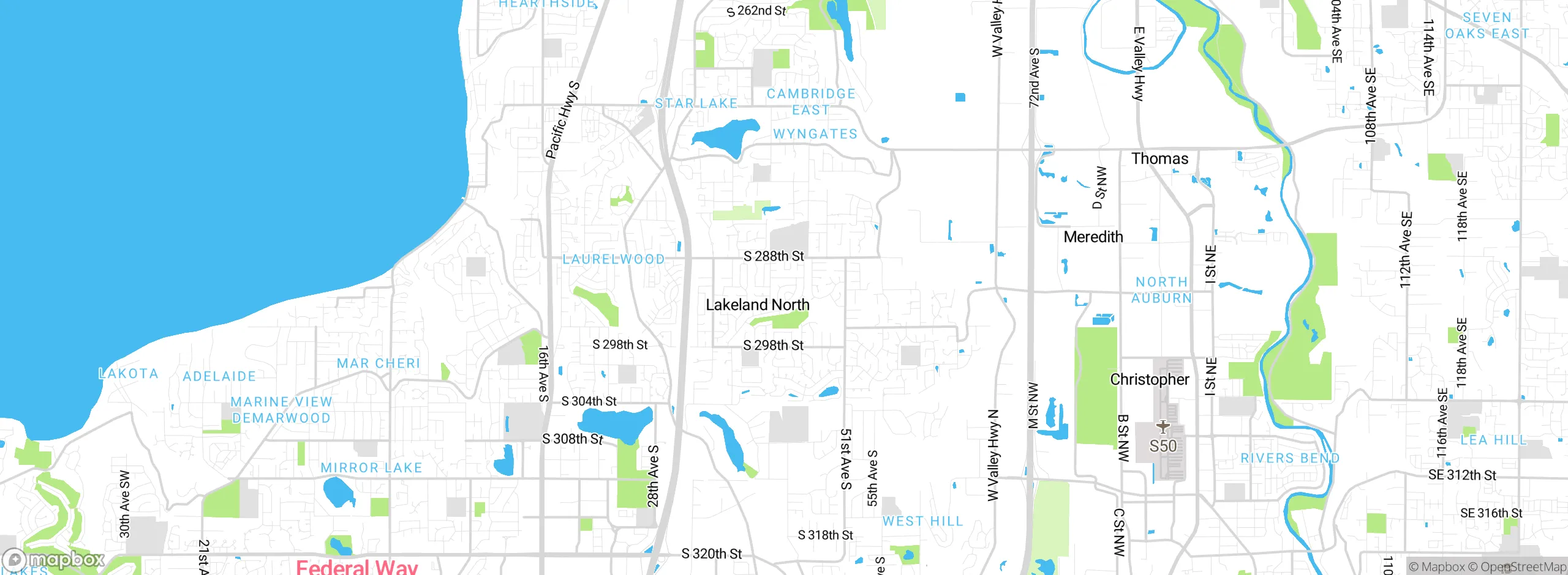 Map showing approximate location