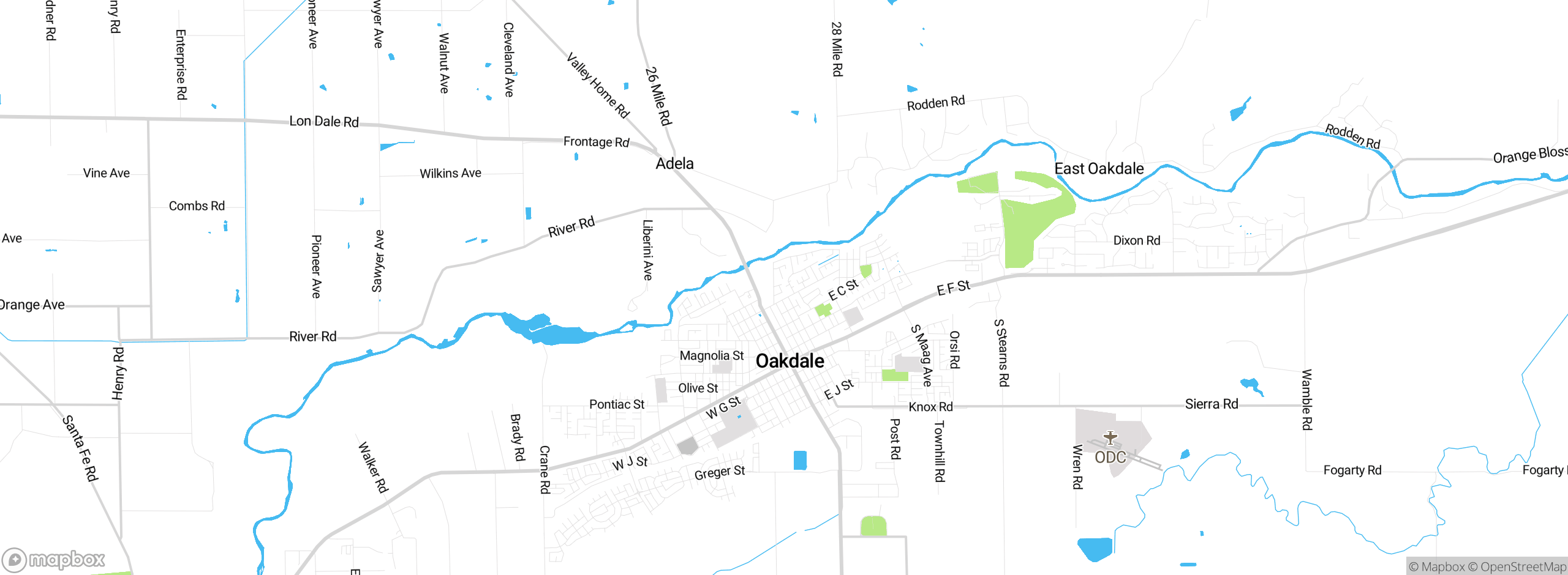 Map showing approximate location