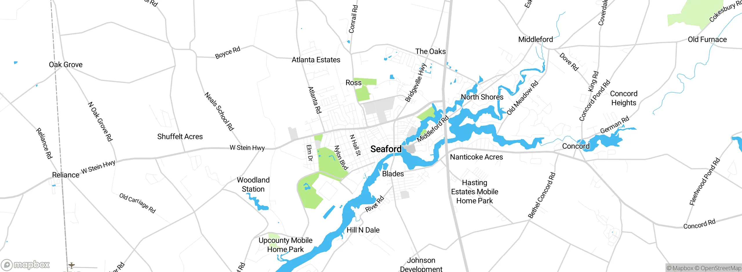 Map showing approximate location