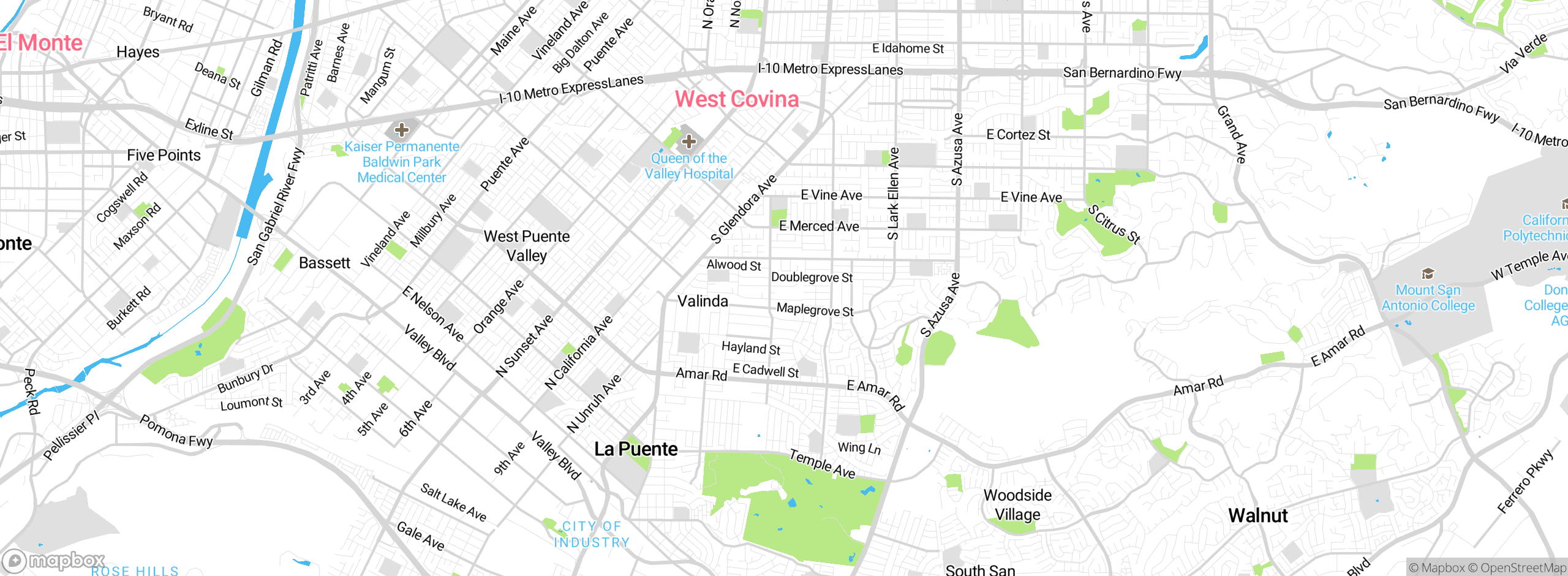 Map showing approximate location