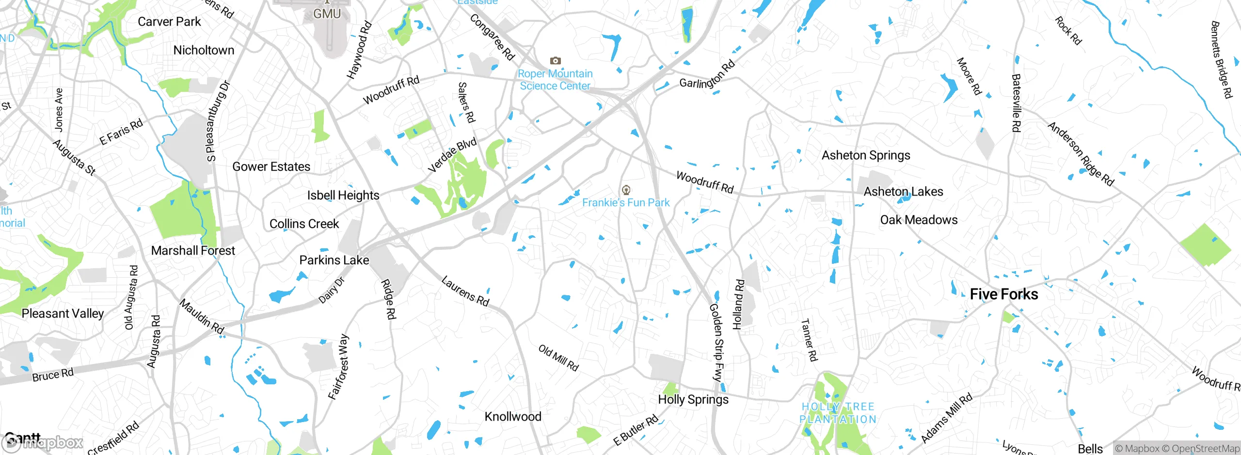 Map showing approximate location