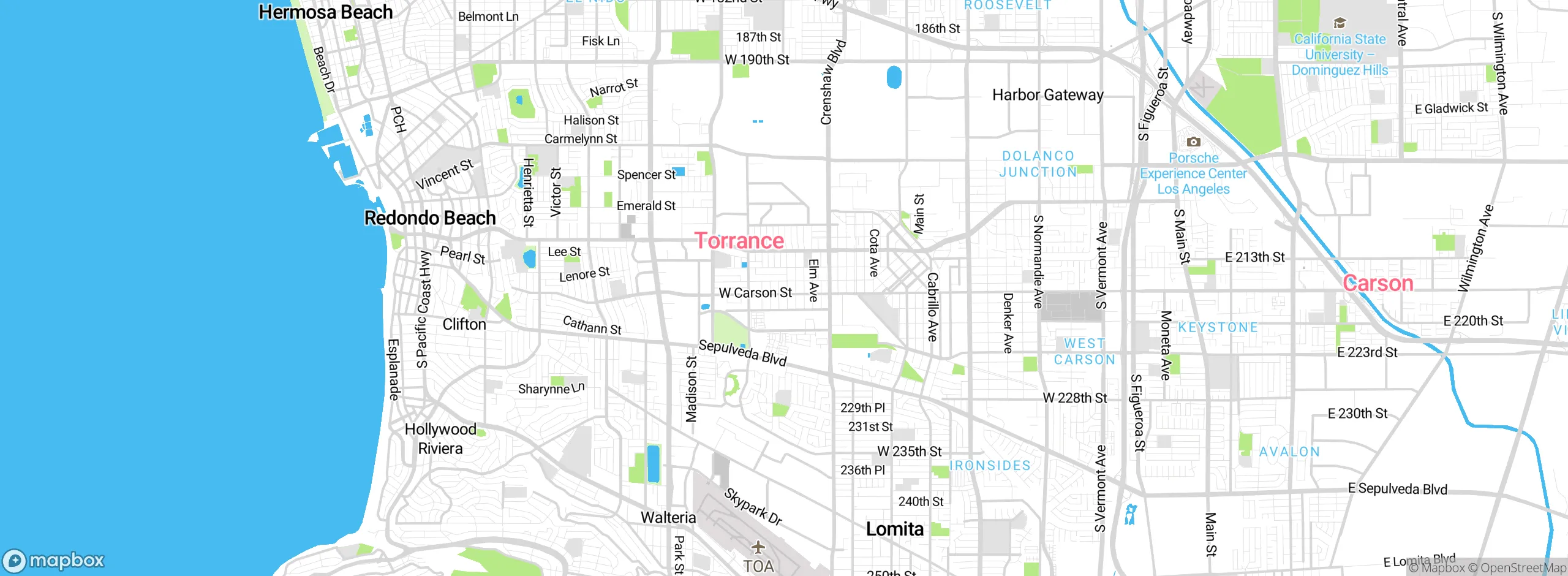Map showing approximate location