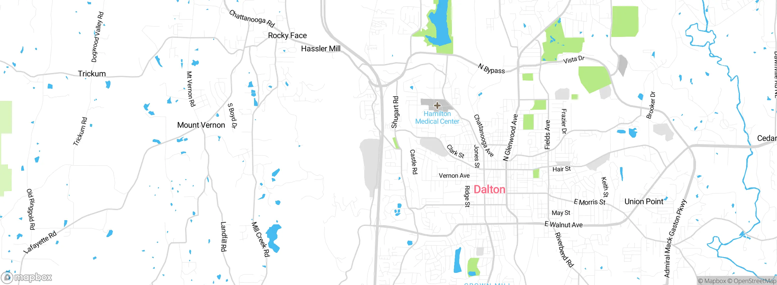 Map showing approximate location