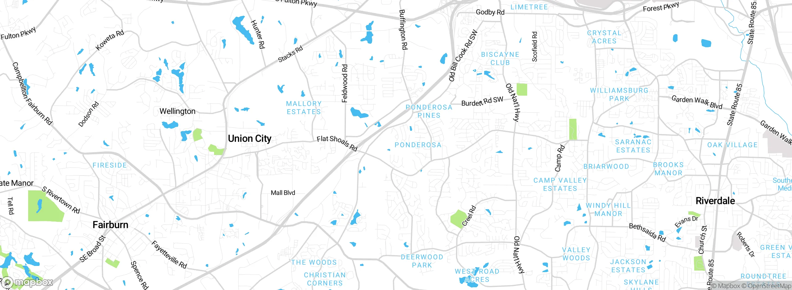 Map showing approximate location