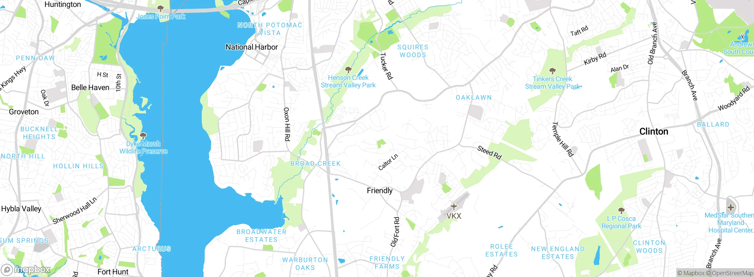 Map showing approximate location