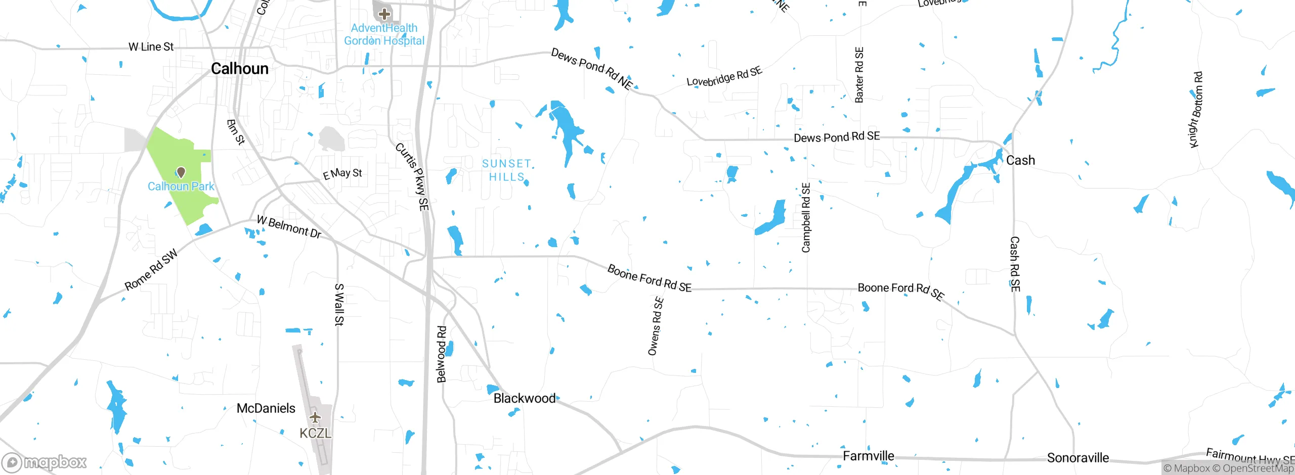 Map showing approximate location