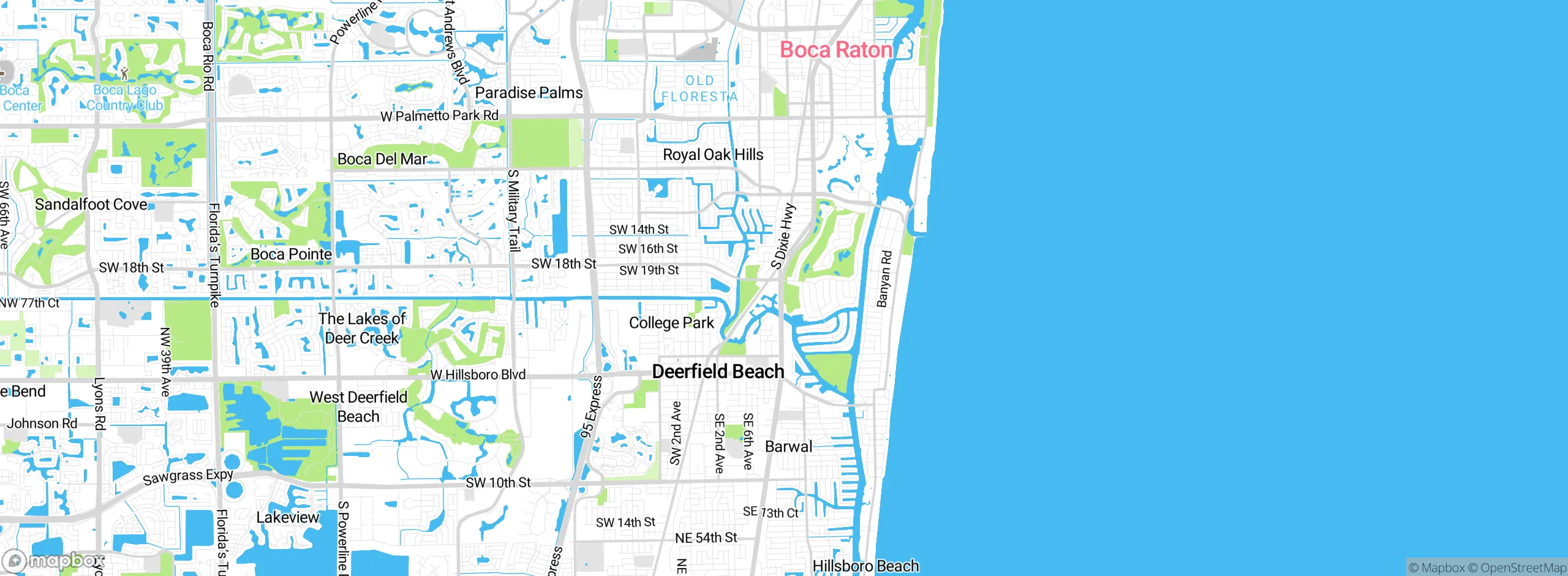 Map showing approximate location